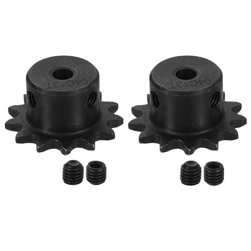 QUARKZMAN 2 Pcs #25 Cadena De Rodillos 13 Dientes Acero Al Carbono C45