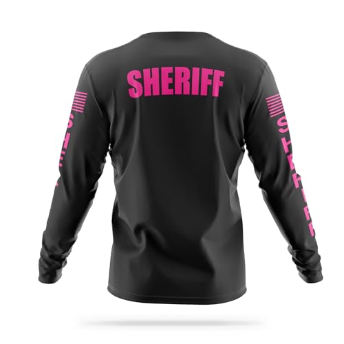 Sheriff Performance Long Sleeve - USA Patriotic Shirt - Durable Breathable Moisture Wicking Law Enforcement2