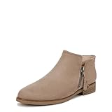 Dr. Scholl's Womens Astir Ankle Bootie Woodsmoke Brown Fabric 8 M