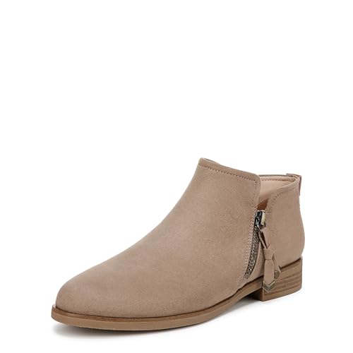 Dr. Scholl's Shoes Women's Astir Booties Ankle Boot, Woodsmoke Brown Fabric, 10