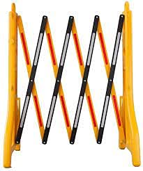 Way4Now - Yellow Black - Plastic Expandable Barrier (1)