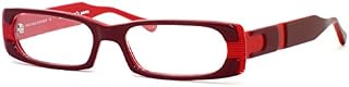 Harry Lary's French Optical Eyewear Afrody Reading Glasses in Brown & Red (684) +2.00
