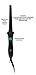 Sultra The Bombshell Rod Curling Iron, The Cone with Protective Heat Glove