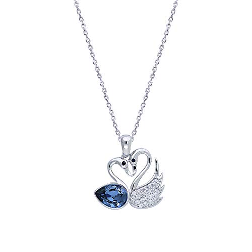 Bijoux femmes collier cygne argent idéal comme cadeau anniversaire petite amie
