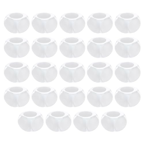 Image of uxcell Corner Protectors, 24Pcs 30x30x25mm - Proof Corners and Edges Protectors Guards, Spherical Table Corner Bumper to Cover Furniture Corner (Transparent)