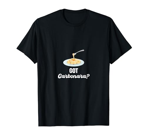 Carbonara Connoisseur Italiano Macarrones Queso Italia Camiseta