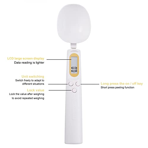 Yydgh Mini Kitchen Scale Digital Spoon Scale, Portable Spoon Scale Electronic Kitchen Spoon Scale With Lcd Display Measure Digital For Coffee Food Kitchen #TOP5