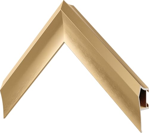 Image of Pale Gold Prismatic 85 inch Deco TV Frame for Samsung The Frame /Pro TVs