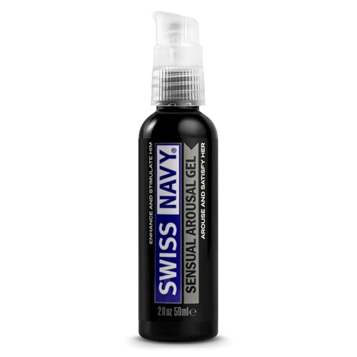 Swiss Navy Sensual Arousal Gel - 2 oz - Water-Based Gel for Men, Women & Couples - Slick, Long-Lasting, Stay-On Formula - Easy to Clean