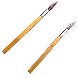 Chiloskit 2PCS Agate Polishing Burnisher Agate Knife Gold Silver Jewellery Clay Craft Jewellers Tool