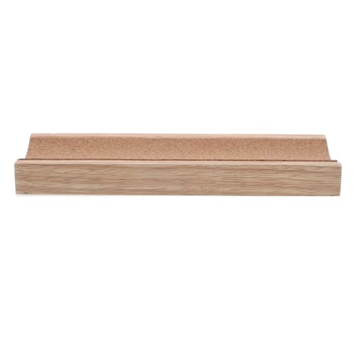 CIYODO Soporte para Rodillo de Masa de Madera Maciza Antivuelco, Base Organizadora para Rodillos de Repostería y Pizza, Expositor Resistente 25 X 8 X 2,5 Cm para Cocina y Horneado