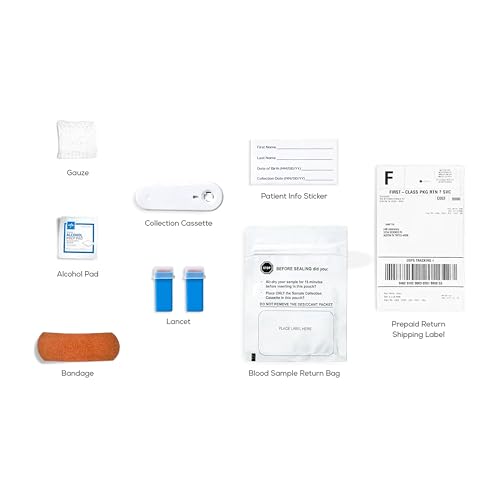 Image of Everlywell At-Home Cholesterol and Lipids Lab Test Collection Kit for Women and Men, Measures HDL, LDL and Triglycerides for Accurate Results from a CLIA-Certified Lab Within Days, for Ages 18 Plus
