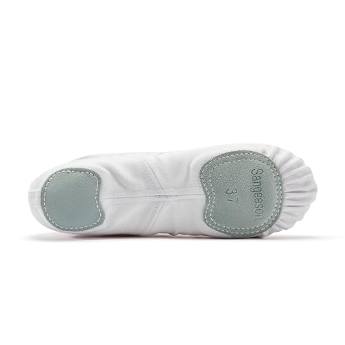 Image of Dance Women's Ballet Shoes Stretch Canvas Dance Slippers Split Sole for Girls /Adult