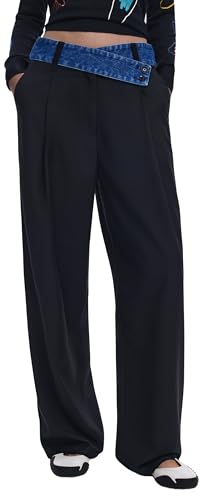 Desigual Pant_DENIMWAIST, 2000 Negro, S