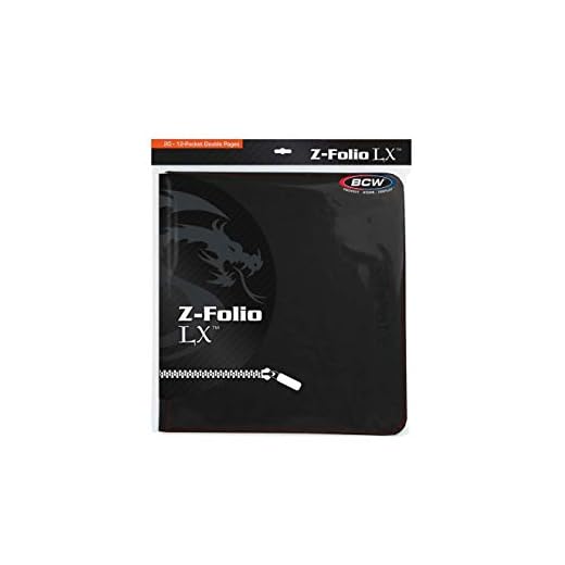 BCW Gaming 12-Pocket Z-Folio LX Trading Card Albums, Black