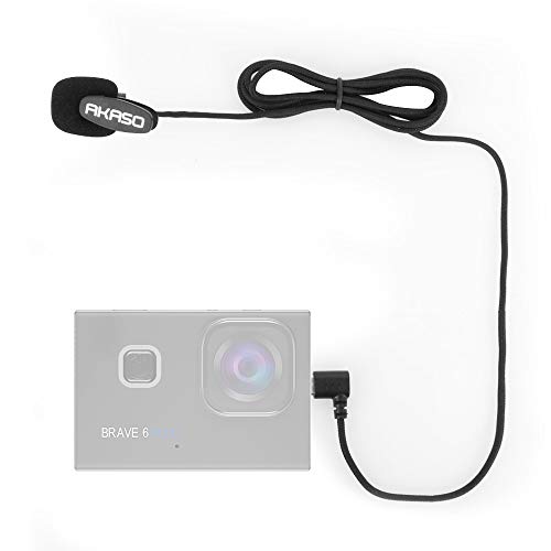 AKASO Brave 6 Plus External Microphone for AKASO Brave 6 Plus Action Camera Only