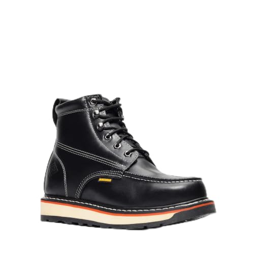 Image of Bonanza Boots FRONTIER DUAL 6 inch Moc Toe Work Boot - Premium Leather, Comfort Insole & Tough Wedge Outsole