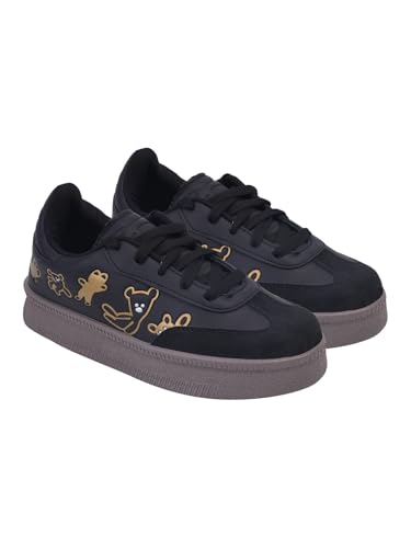 Image of Shoetopia Women's Casual Sneakers | Lace-Up Low-Top Shoes with Cushioned Sole | Trendy Daily Footwear Walking Shoes