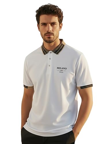Image of VastraVibes Men's Polo T Shirt | Smart Casual Stylish Top | Slim Fit Trendy Wear | Travel Office Party | Premium Men's Fashion