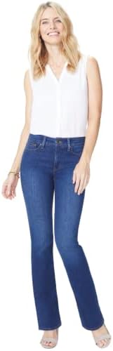 NYDJ Womens Barbara Boot-Cut Jeans, Cooper, 10