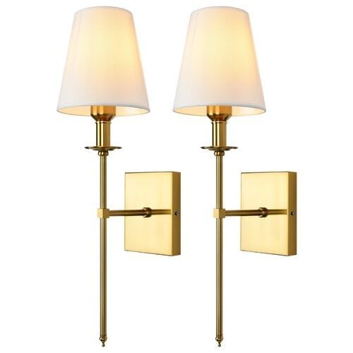 Image of CORAL TREE Antique Gold Wall Sconce - Fancy Wall Lights for Home Decoration, Living Room & Bedroom - Modern Decorative Wall Lamp - Premium Indoor Night Light for Hallway (Pack of 1, Gold Finish)
