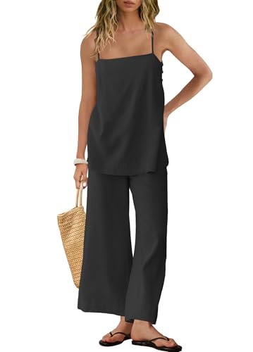 Panadila 2 Piece Linen Set Summer Travel Beach Vacation Outfit