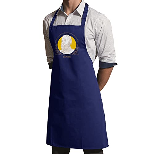 Tablier Cuisine Premium Sagesse Émerveillement Socrate
