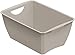 Rotho Lounge Cesta de almacenamiento 5l, Plástico (PP reciclado) sin BPA, beige, 5l (30.0 x 20.0 x 14.0 cm)
