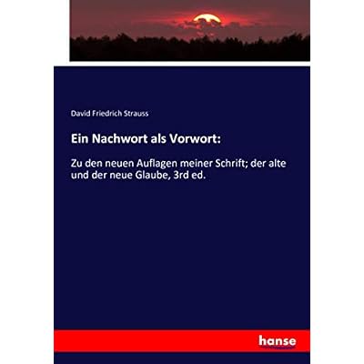 Ein Nachwort als Vorwort:
