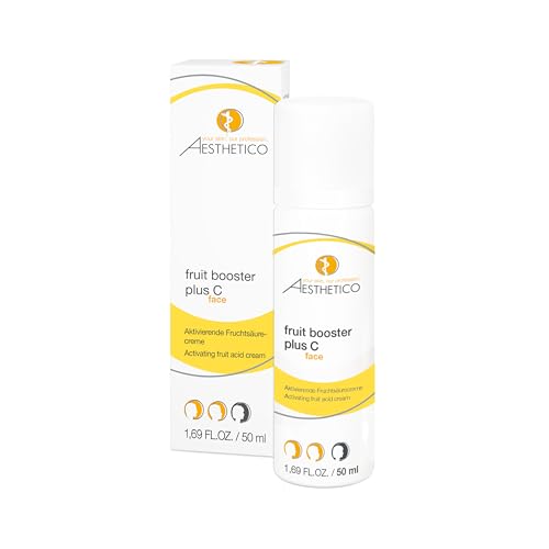 AESTHETICO fruit booster plus C, 50 ml - Intensive Anti-Aging-Nachtpflege-Fruchtsäurecreme mit...