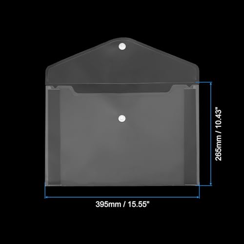 PATIKIL 15,6 x 10,4 Magnetischer Schildhalter, 5 Stück A4 Magnetischer Displayrahmen Doppelseitiger Fensterschildhalter für Wand Büro Kühlschrank, Horizontale Dokumententasche