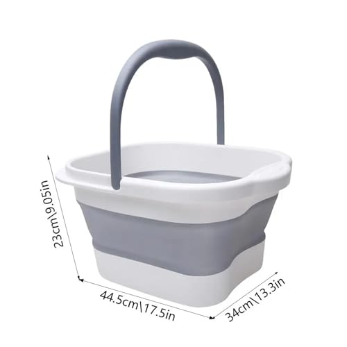 Baño plegable para pies 15L con asa portátil miniatura 2
