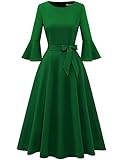 Best Unique Vintage Long Sleeve Dresses - Vintage Long Sleeve Midi Dress for Women Prom Review 