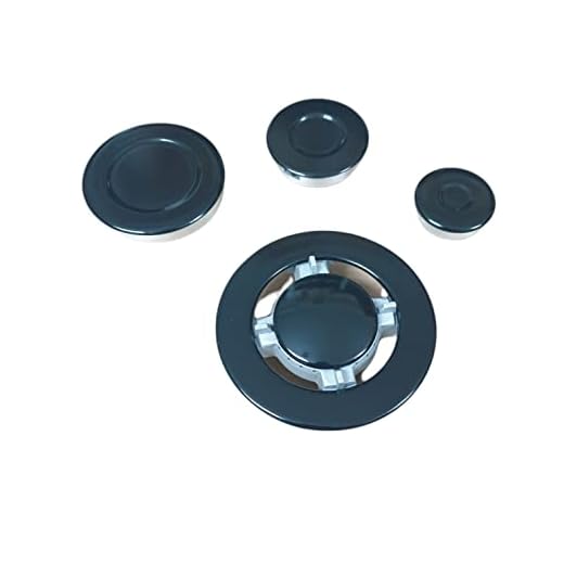 RYELDOM KIT BRUCIATORI + PIATTINI SMALTATI NERI ADATTI A VARIE MARCHE COME ARISTON - HOT POINT - INDESIT - FRANKE - ETC.