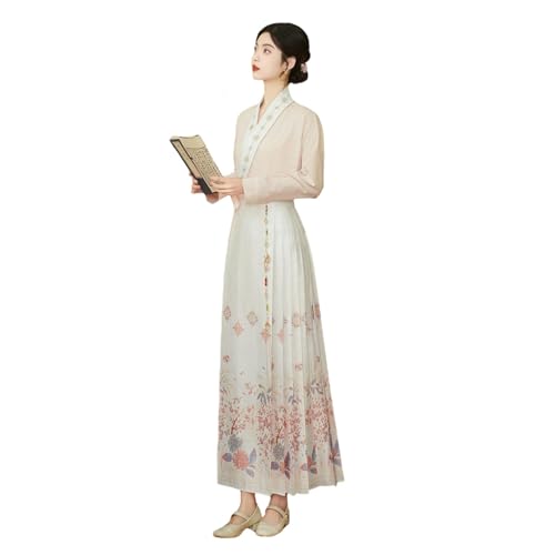 Jupe face de cheval Hanfu femme style Ming parfait pour un look quotidien printanier