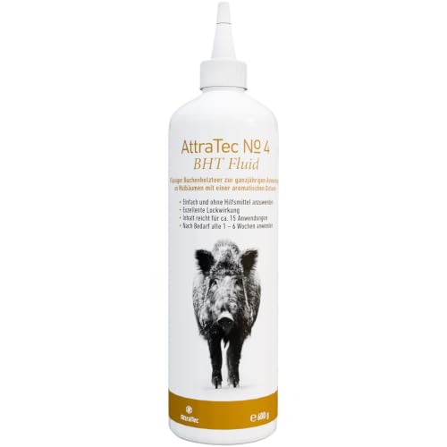 ATTRATEC No 4 BHT Fluid Lockmittel für Schwarzwild und Rotwild flüssiger Buchenholzteer Inhalt 600g