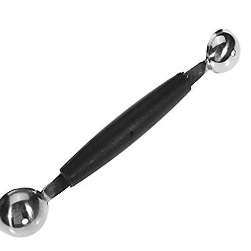 Double Fin Headed fruñas Boule de crème glacée cuillère Melon Baller cuillère Parisienne 30 mm