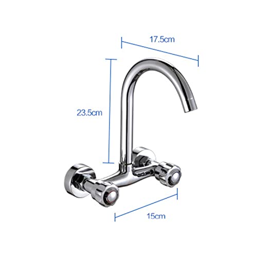 Robinet de cuisine mural en laiton CAMUTO mitigeur durable - 5