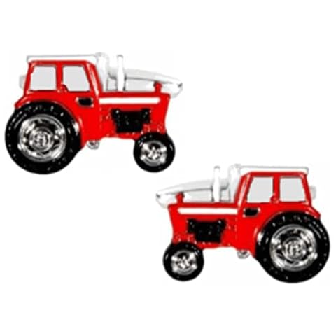 Dalaco Tractor Cuff Links Green,Red,Blue (Red) Cover
