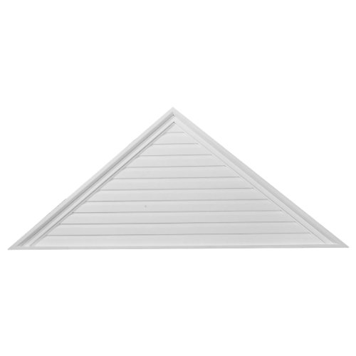 Best Cyber Monday 🔥 Ekena Millwork GVTR65X21D Triangle, Non-Functional Urethane Gable Vents, 65"W x 21 3/4"H x 1 1/4"P, Pitch 8/12, Primed