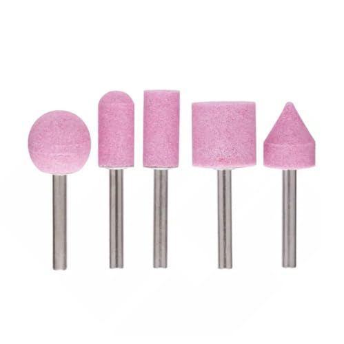 Sonayiu #1609200286#1 609 200 286 Replacement 5 Piece 60 Grit Rotary Metal Steel Grinding Stone Drill Set Part Sturdy for Bosch