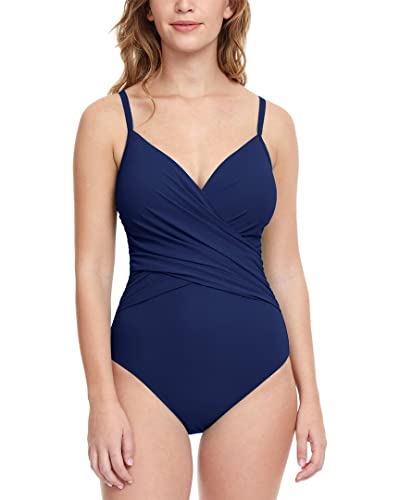 Profile by Gottex Women's Surplice One Piece Swimsuit