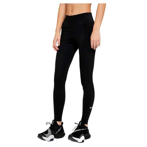 NIKE W One MR TGHT 2.0 Leggings, Black/(White) XS para Mujer (DD0252)