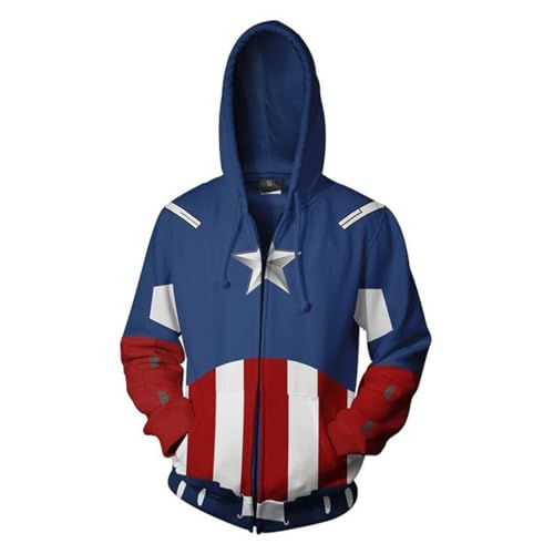 Image of 3D Captain Fashion Cosplay Hoodie Jacket