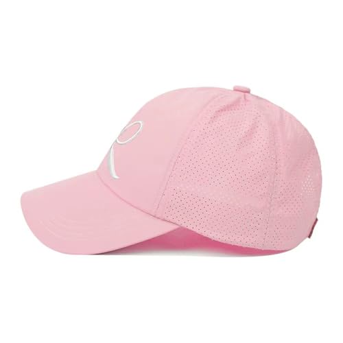 Girls Criss Cross Ponytail Hat Adjustable Mesh Baseball Cap Kids Quick Dry Sports Hats for All Seasons Age 6-123