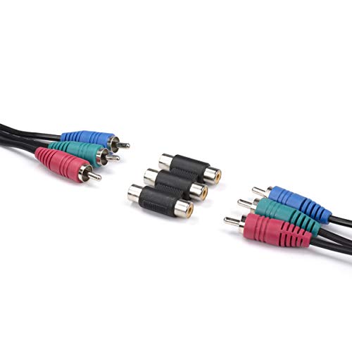 Conectores RCA hembra de triple unión para audio y video, pack 4 miniatura 6