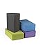 Nu-Source Yoga Block (2-Piece), Purple, 9 x 6 x 4-Inch
