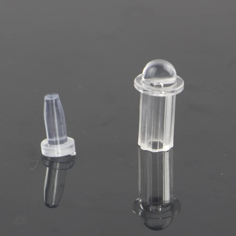 100pcs Acrylic Round Head Crystal End Fixture For Fiber Optic Lighting Star Ceiling Wall Optical Fiber Lights Accessories