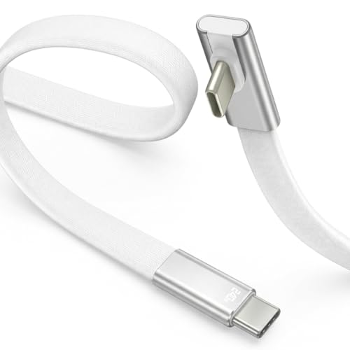Image of Verilux Right Angle PD100W Type C Cable Fast Charging, 480Mbps Data Cable C Type Fast Charging, Tangle Free for iPhone 17 /17 Pro /17 Pro Max /16 /15, Galaxy S26 /S25 /S24