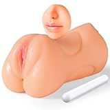 3 in 1 Pocket Pussy Male Masturbators,Sex Doll with Realistic Textured Mouth Vagina and Tight Anus, Masturbator Male Stroker Deep Throat Oral Adult Sex Toys for Men Pleasure& Drying Stick